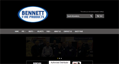 Desktop Screenshot of bennettfireproducts.com